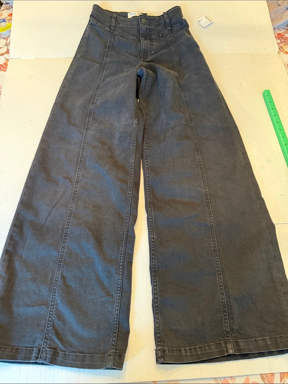 NWT Free People Black size 27 Wide-Leg Jeans